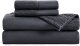 Queen Sheets Grey - Soft Sheets for Queen Size Bed, 4 Pieces Luxury Queen Sheet Set, Easy Care Polyester Microfiber Cooling Bed Sheet Set