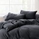 Queen Sheets Grey - Soft Sheets for Queen Size Bed, 4 Pieces Luxury Queen Sheet Set, Easy Care Polyester Microfiber Cooling Bed Sheet Set