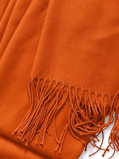 Unisex Large Lightweight Soft Silky Real Cashmere Shawl Wrap Scarf
