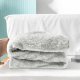 Plush Extra Large Fleece Throw Blanket for Couch,Bed and Sofa (50x70 inches, Light Grey) Soft, Warm, Lightweight