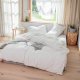 Jersey Knit Pillowcases Queen Size - White Pillow Cases 20x30 inches Ultra Soft Breathable, Lightweight and Comfortable Pillowcase with Envelope Closure