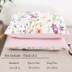 100% Cotton Pillowcases 1000 Thread Count Floral Printed Pillow Cases Set of 2 Pillow Cover (Standard Queen 20x30'', Lilac)
