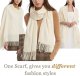 Womens Winter Scarf Cashmere Feel Pashmina Shawl Wraps Soft Warm Blanket